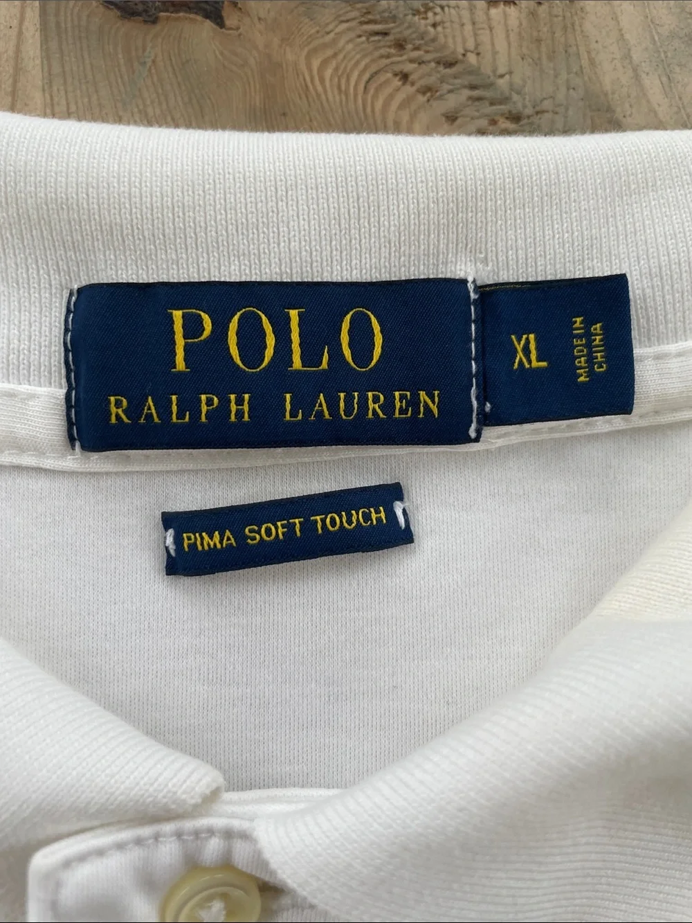 Polo Ralph Lauren White Pima Soft Touch Polo Shirt XL Pony Logo Preppy